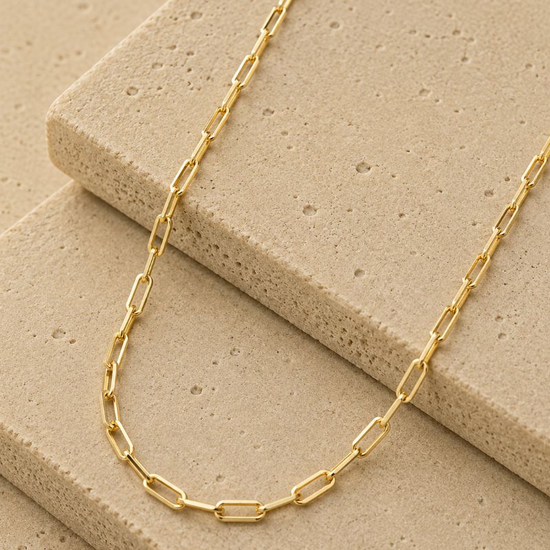 Corrente masculina cartier alongado