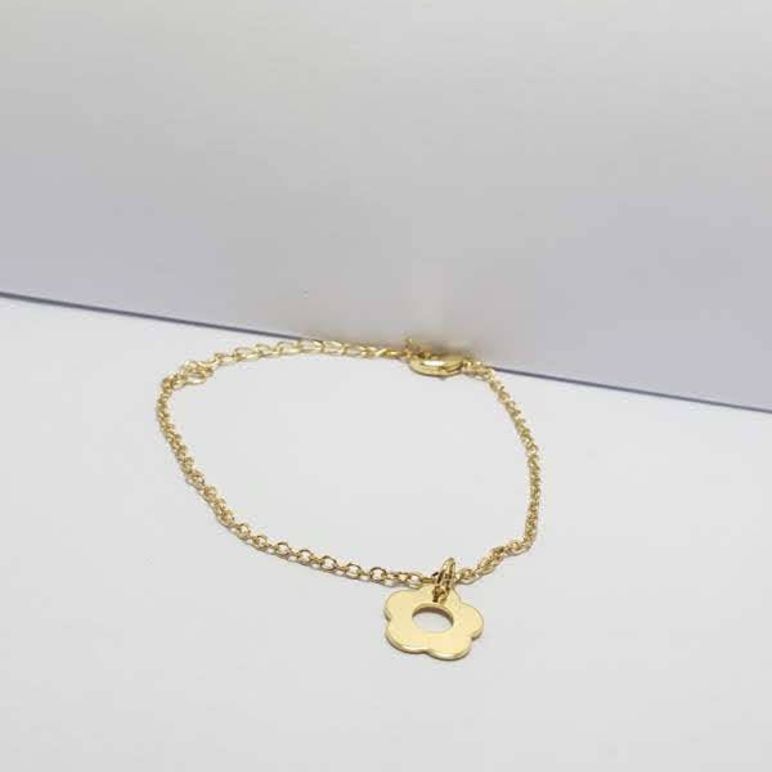 PULSEIRA INFANTIL FLORZINHA CHAPA LISA