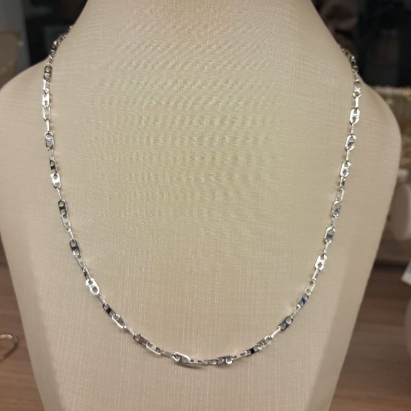 Corrente masculina elo oval steel