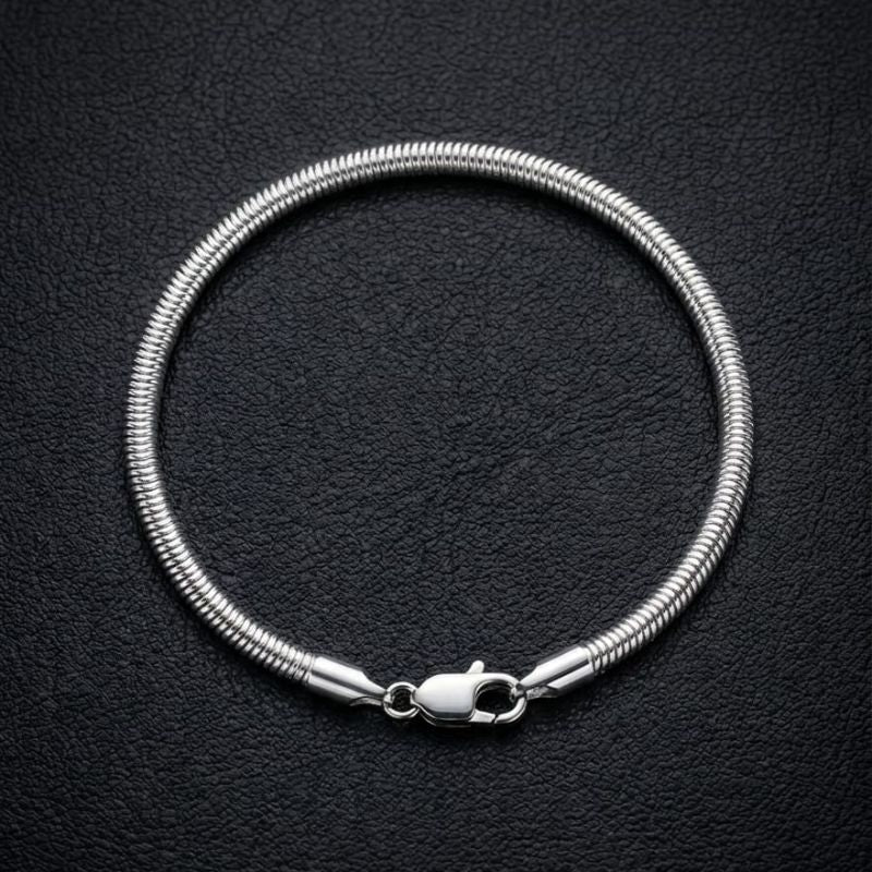 Pulseira masculina malha fita grossa steel