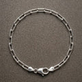 Pulseira masculina elo alongado steel